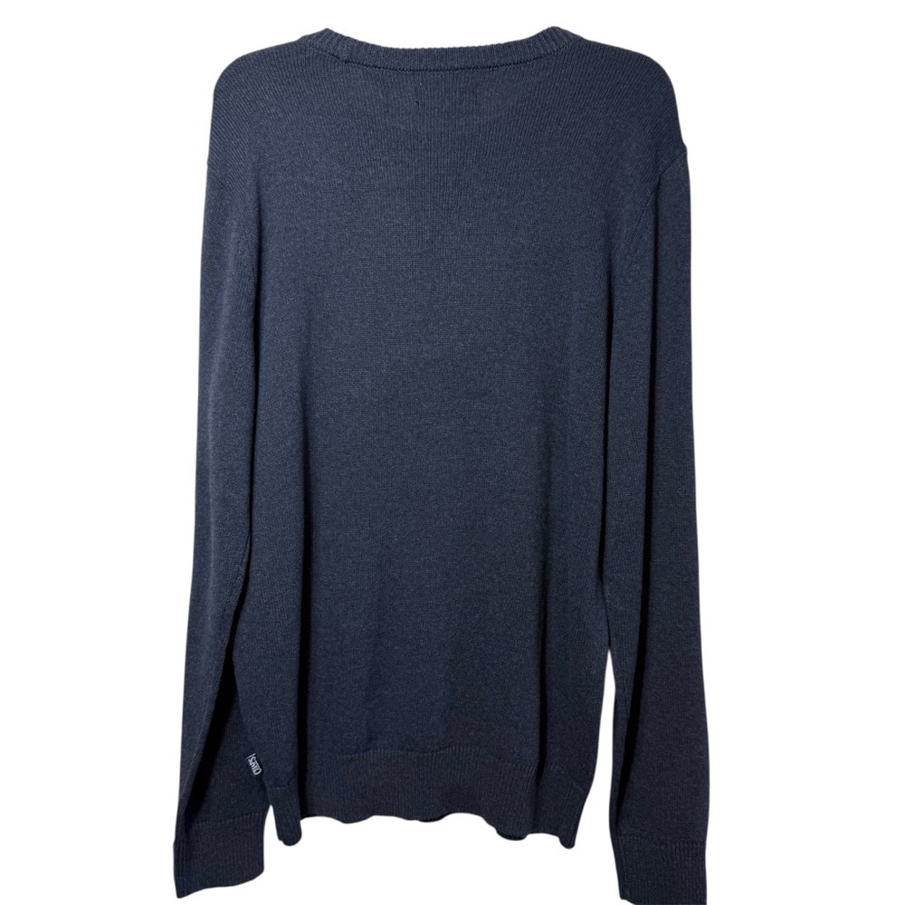 Chaps Men's Preppy Blue Sweater with Flag Design - Picture 3 of 6